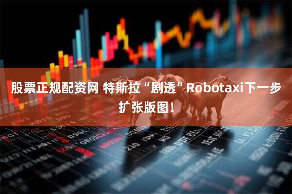 股票正规配资网 特斯拉“剧透”Robotaxi下一步扩张版图！